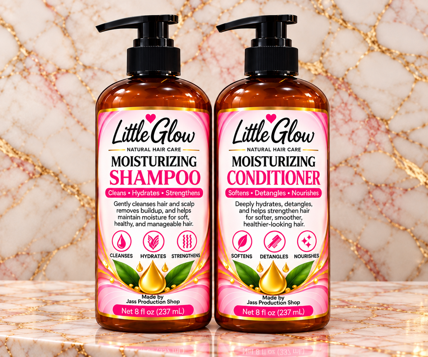 Little Glow Moisturizing Shampoo and Conditioner, 237 mL