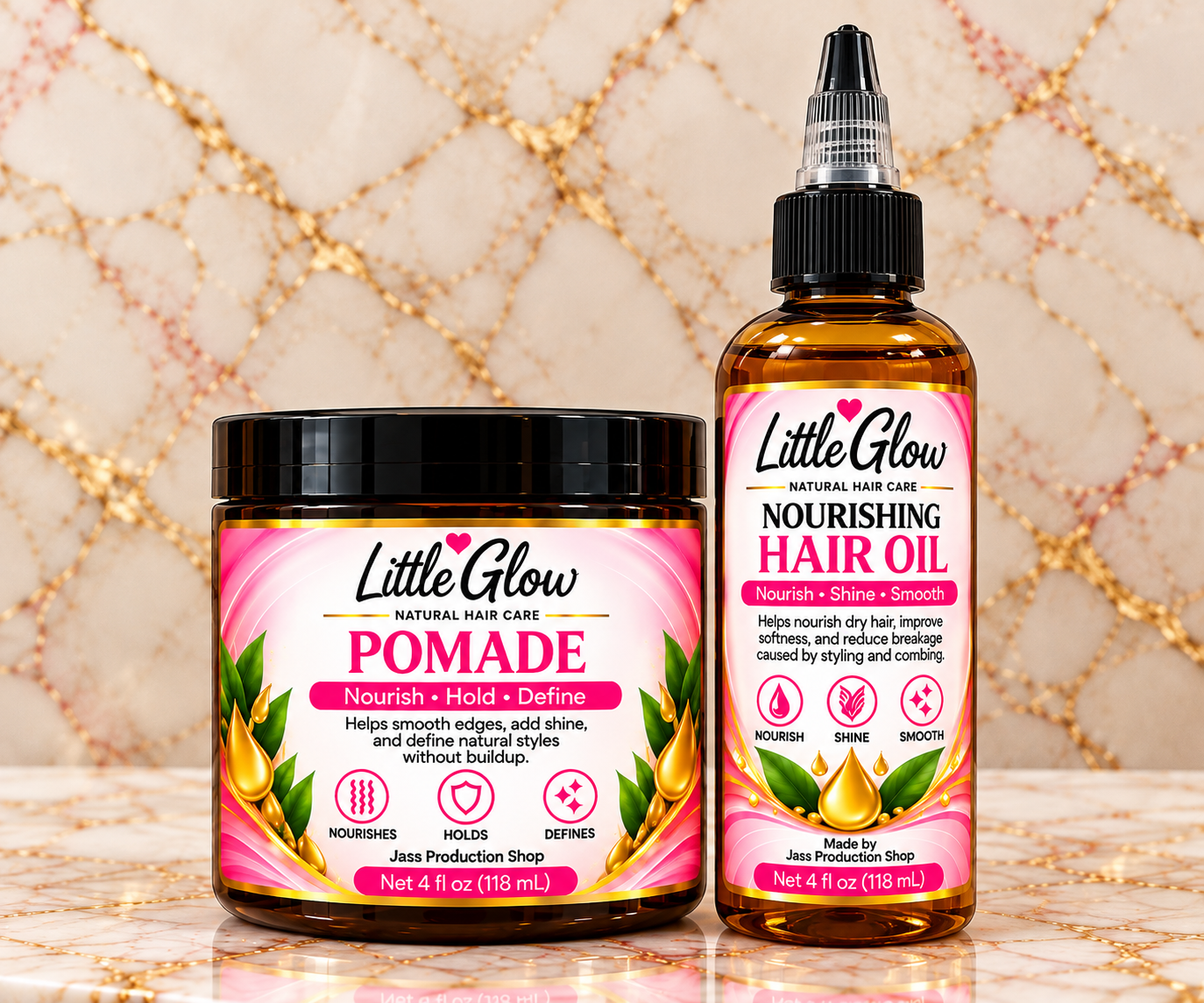 Little Glow Pomade and Nourishing Hair Oil, 118 mL